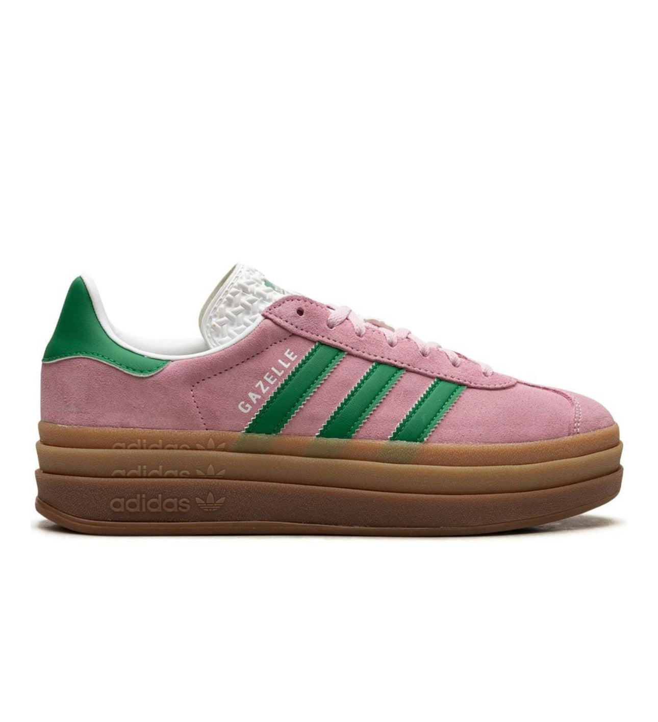 Adidas gazelle Pink Green Platform