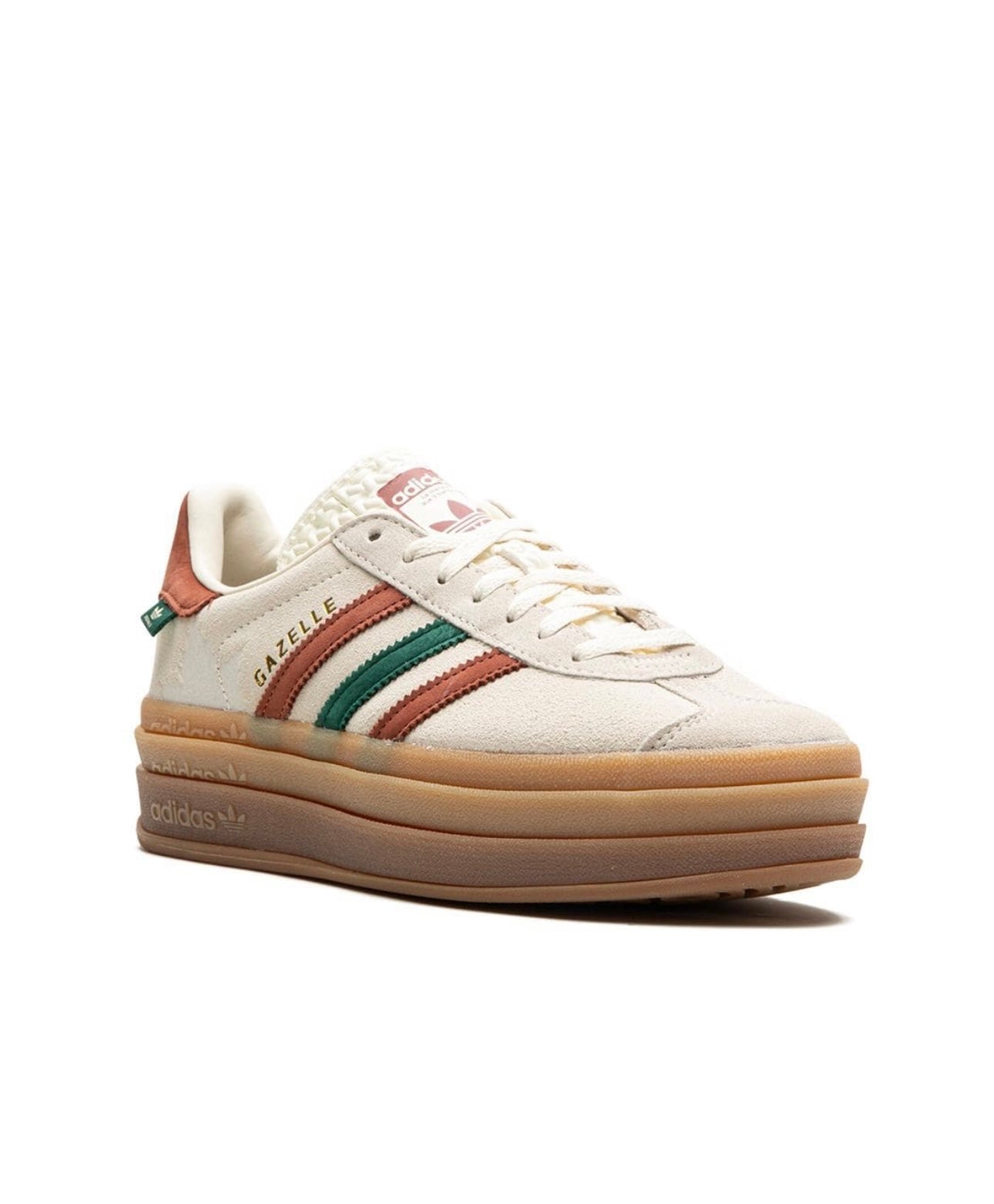 Adidas gazelle Grey Green Red Platform