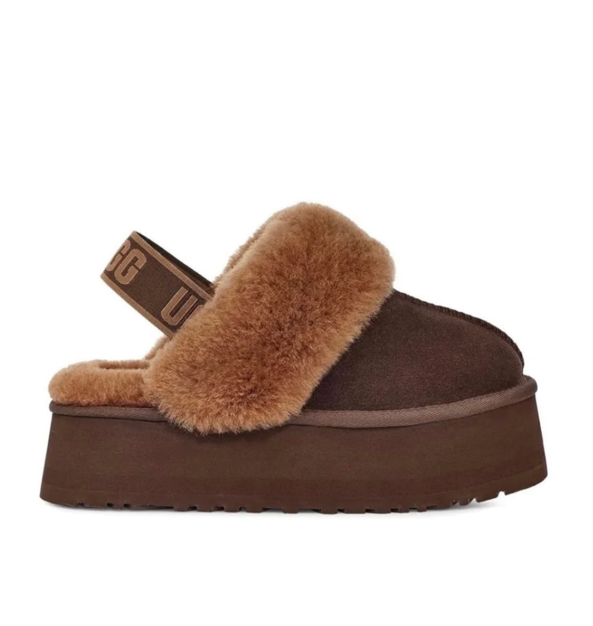 Ugg platform slipped brown