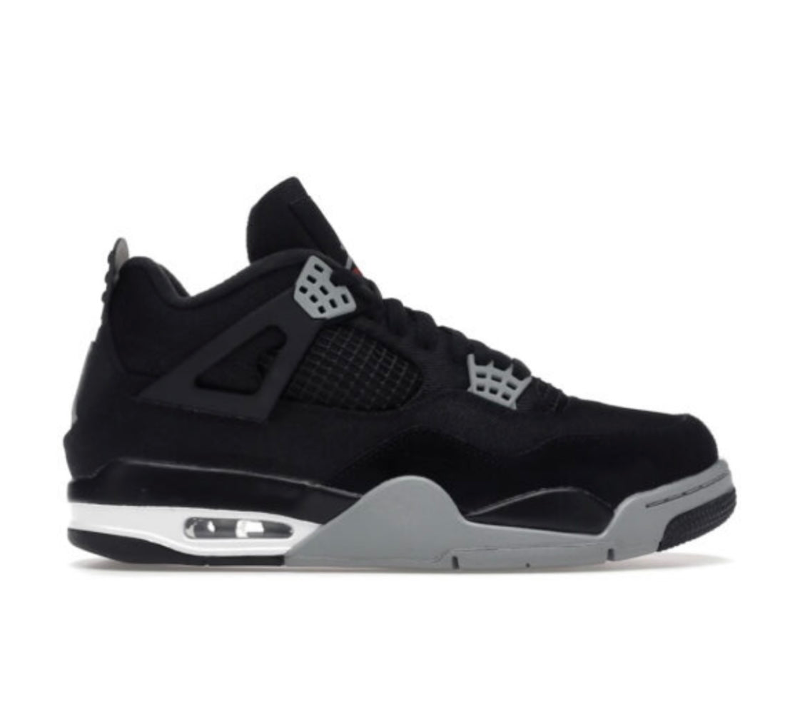 Air Jordan 4 Black Canvas