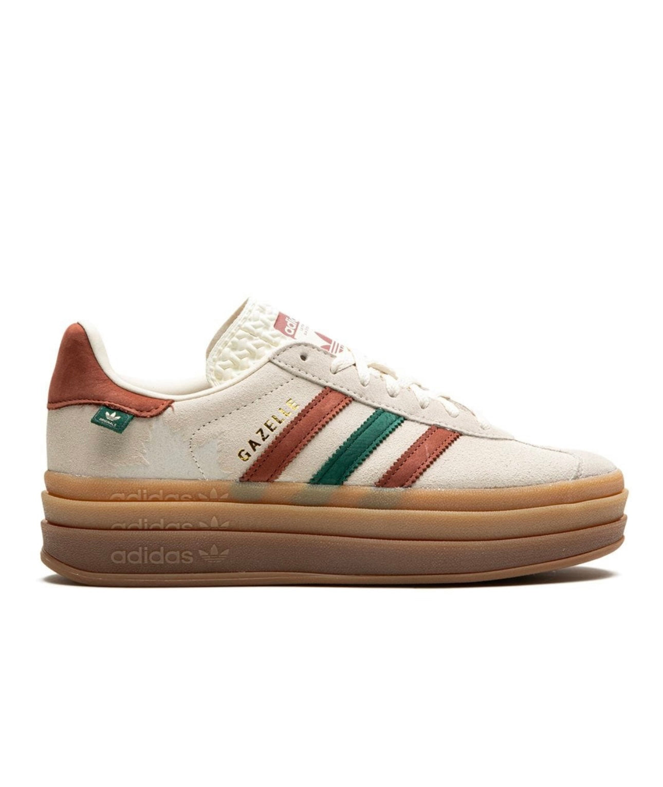 Adidas gazelle Grey Green Red Platform