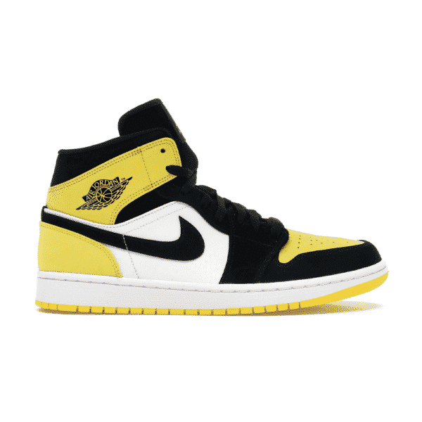 Air Jordan 1 Mid Yellow Toe Black