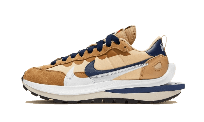 Nike X Sacai Vaporwaffle Tan Navy